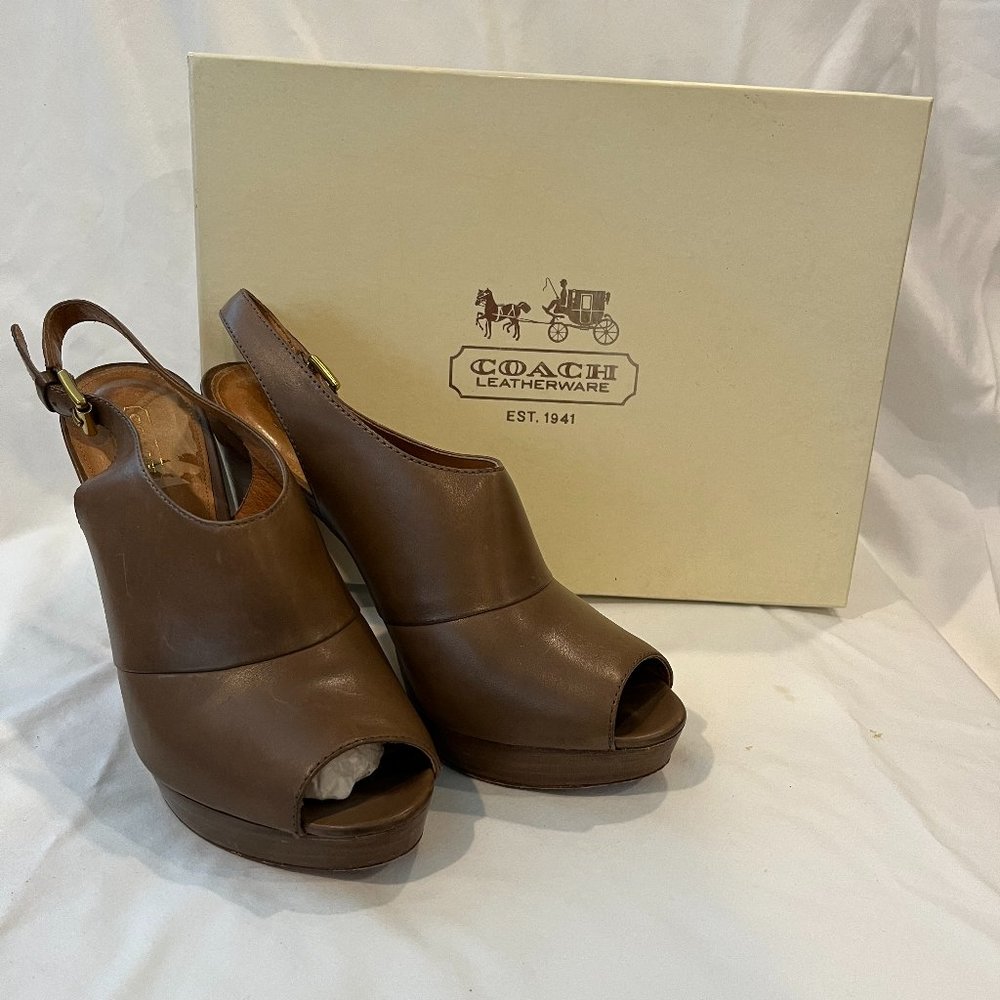 Coach Milk Chocolate Color, Brina Heels